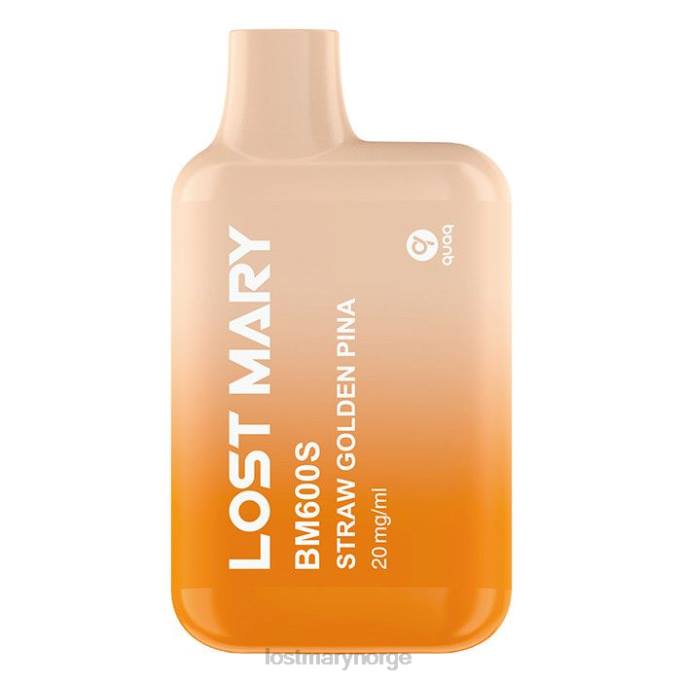 LOST MARY Vape - tapt mary bm600s 20mg engangsvape halm gylden pina RB2V170