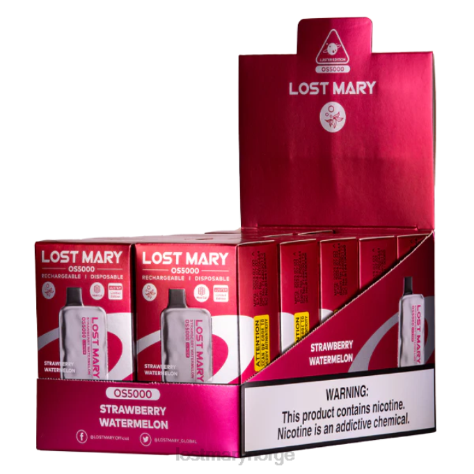 LOST MARY Vape Flavors - mistet mary os5000 glans jordbær vannmelon RB2V73