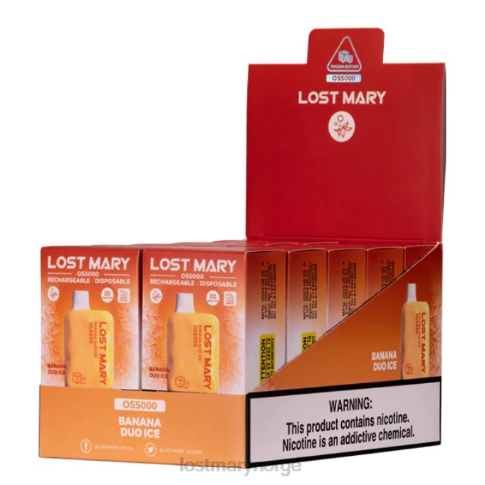 LOST MARY Vape Nikotin - mistet mary os5000 banan duo is RB2V2