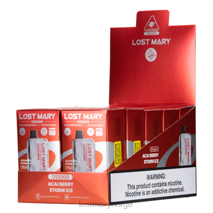 LOST MARY Vape Norge - mistet mary os5000 glans acai bær storm is RB2V1