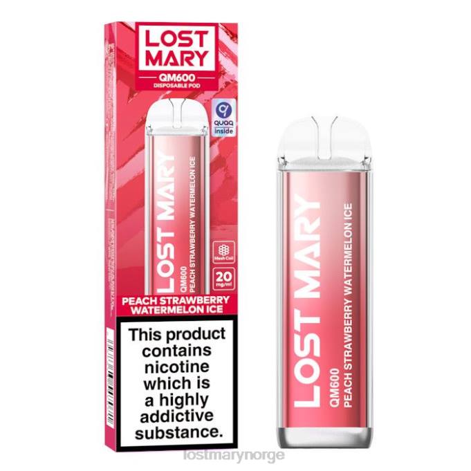 LOST MARY Sale - tapt mary qm600 engangsvape fersken jordbær vannmelon RB2V166
