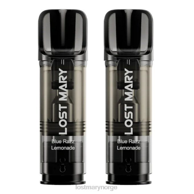 LOST MARY Vape Norge - lost mary tappo ferdigfylte belg - 20mg - 2pk blå razz lemonade RB2V181